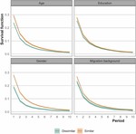 Similarity and differences in age, gender, ethnicity, and education as explanatory factors of tie loss in the core discussion network